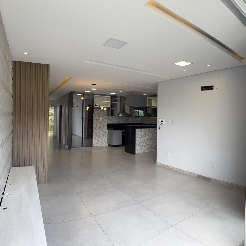Foto da sala e da cozinha